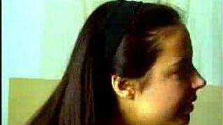 Shaved gf gets fucked up the ass on cam - porn video