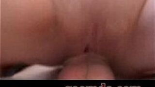 blonde fucking on red sofa - porn video