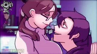 Gamer animation with his duo series - porn video