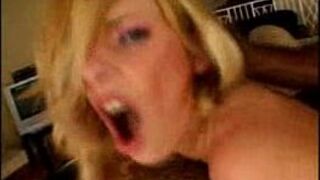 Hot white chick wrap her lips around a black cock - porn video