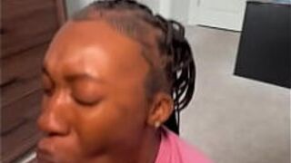 Slimpetitee Luv to get her face cover in cum - porn video