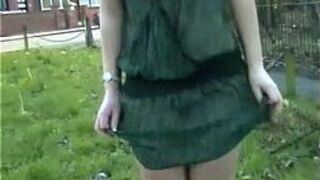 Welsh blonde nude Loz Lorrimars public masturbation and wild outdoor flashing - porn video