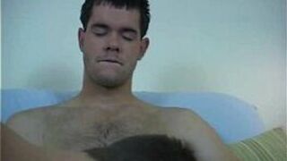Straight dude sucks and tugs on a cock for some cash - porn video