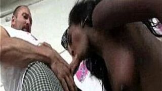 White Cocks Sucking For A Black Babe - porn video