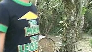 Hot Stud Latino Cumswapping Outdoors - porn video