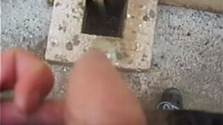 Peeing down a drain - porn video