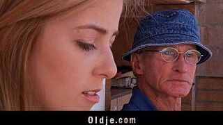 Lucky old man - porn video