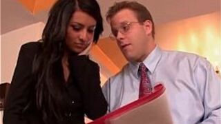 Exotic babe pleasures her accountant - porn video